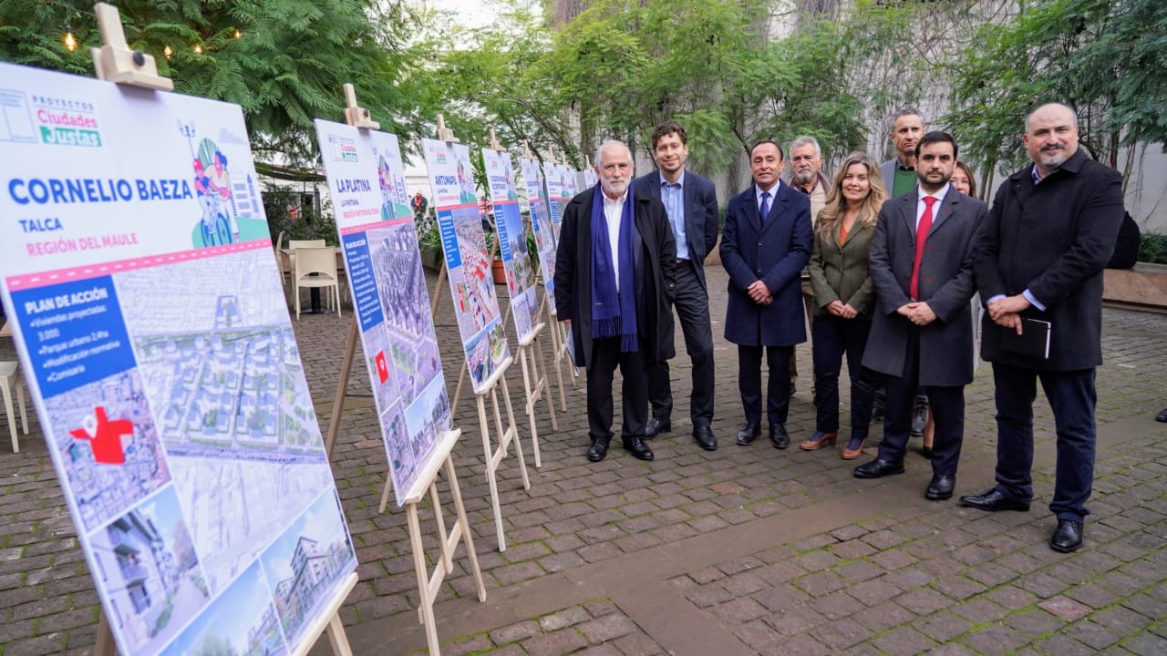Ministerio de Vivienda y Urbanismo anuncia 12 proyectos en el marco del programa “Ciudades Justas”