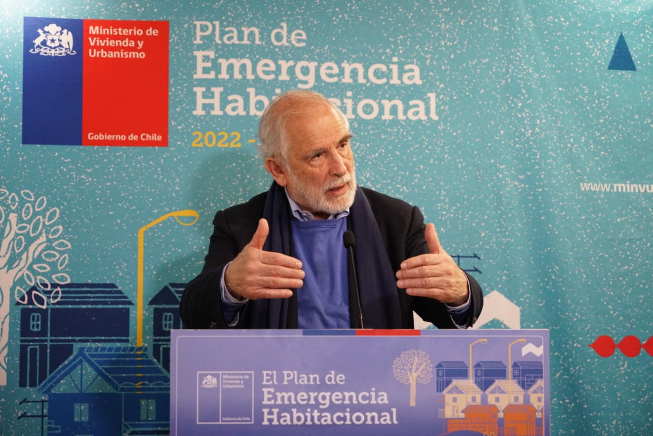 Ministro Montes por avance del Plan de Emergencia Habitacional: “Vamos avanzando en función de las metas y los objetivos”